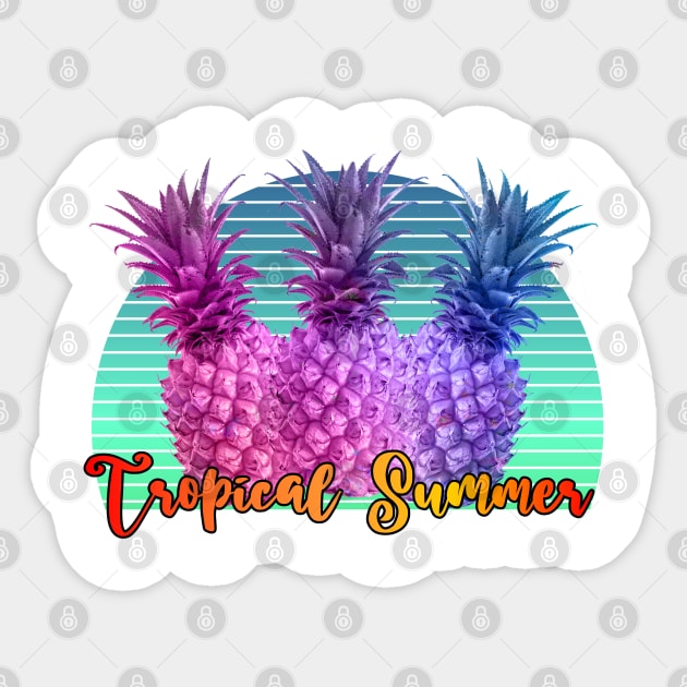 T-shirt Tropical Summer Sticker by Roqson